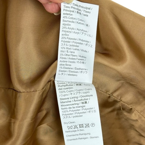 J. Crew Alfie blazer with contrast collar in Italian cotton-wool Size 4 Career - Picture 12 of 16